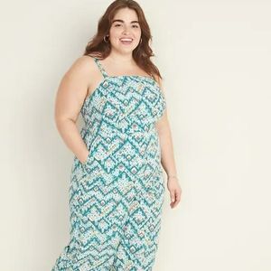 BNWT Old Navy 3X Square-Neck Sleeveless Jumpsuit